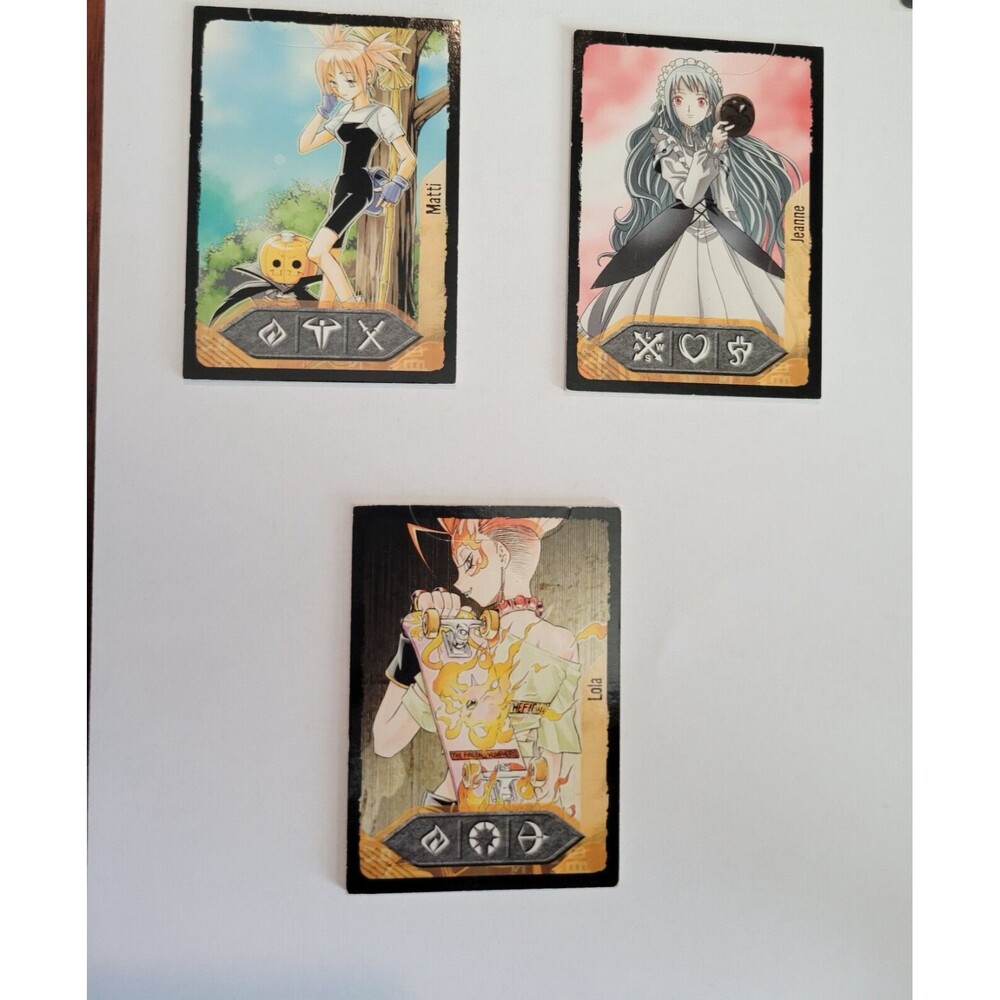 2004 Upper Deck Shonen Jump's Shaman King Matti, Jeanne, and Lola Lot of 3 Cards